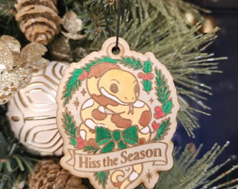 Hiss The Season Snake Christmas Ornament