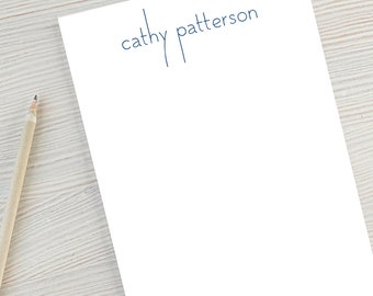 Personalized Notepad with Simple Name, Custom Personal Note Pad