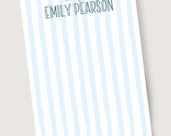 Watercolor Stripe Notepad