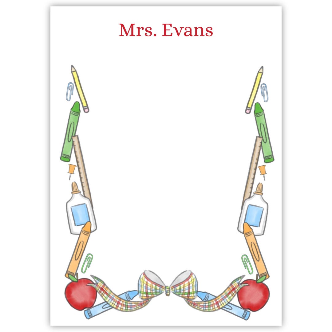 Teacher Gift for Teacher Appreciation | Personalized Notepad for End of ...