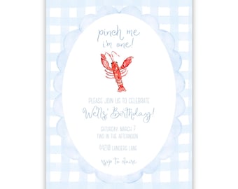 PRINTABLE Crawfish Boil Birthday Party Invitation, Printable Editable Template (PDF Download)