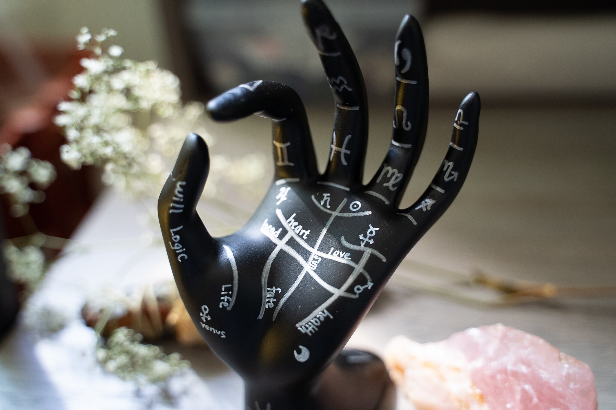 Palmistry Hand Hand Painted Jewelry Holder & Decoration Piece Etsy