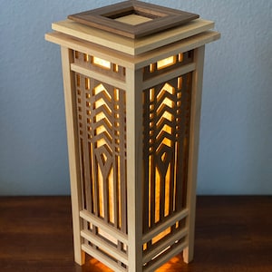 Tree of Life Frank LLoyd Wright inspired table lamp, desk lamp, home office lamp