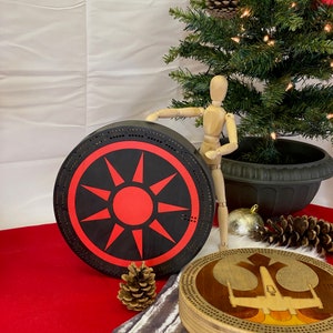 Sith/Sith Lord/Dark Side Cribbagebord voor 3 spelers, rond