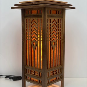 Tree of Life Frank LLoyd Wright inspired Nightstand Light - table lamp