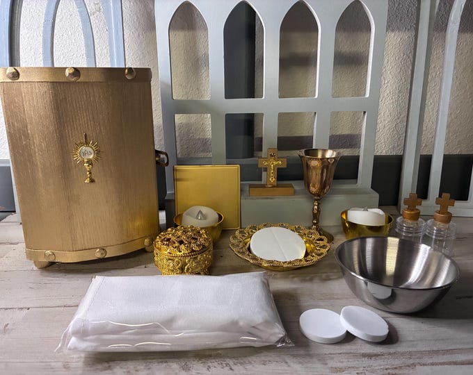 Gold Mass Kit and Tabernacle SET for Atrium, CGS, Religious Education ...