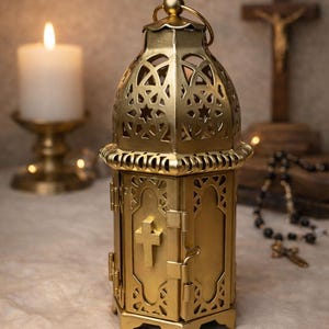 Miniature Tabernacle Catholic Desk Decor Eucharistic Devotional Home Altar Prayer Space Catholic Gift First Communion Confirmation image 2