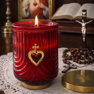Devotionele kaars Heilig Hart – Katholiek huisaltaar