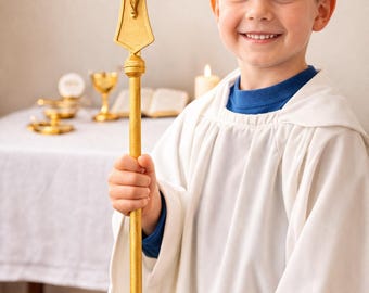 Children’s Processional Cross for Catholic Mass Play | Montessori Religious Education Altar Cross