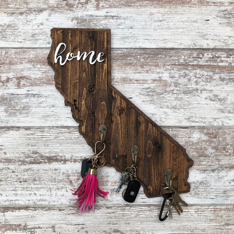 Key Holder for Wall California Key Hanger California Key Etsy