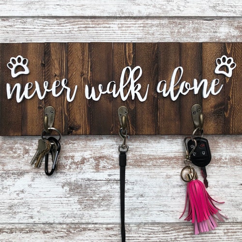 Dog Leash Holder for Wall Wooden Leash Hanger Dog Lover Gift Etsy