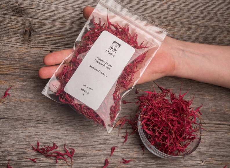 4g 0.14oz Bergamot bee balm Beebalm Monarda Didyma Organic red Flowers Petals for Steam Bath Decor Art /& to decorate candel in Canada