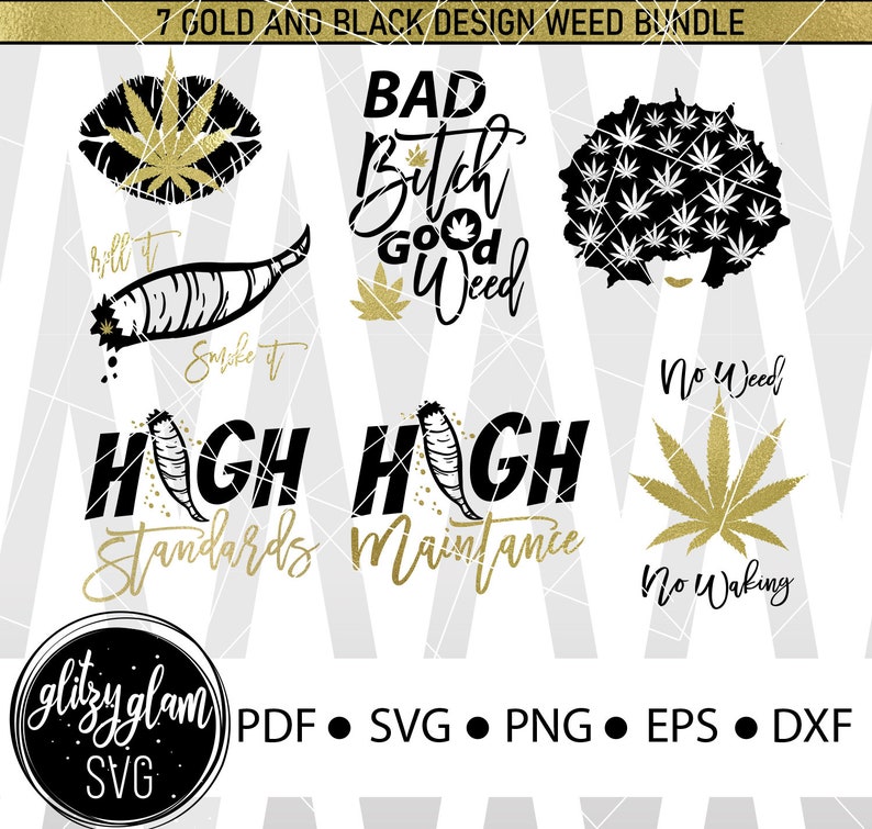 Download Weed Bundle 7 Designs Svg Glam Weed Bundle Svg Weed ...