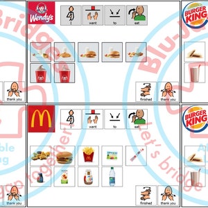 Wizualne menu fast food