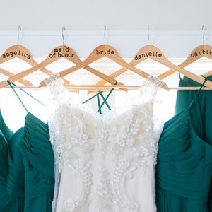 Personalized Hangers Wedding, Bridal Party, Sorority, Newborn image 1