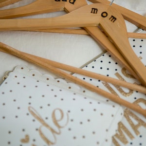 Personalized Hangers Wedding, Bridal Party, Sorority, Newborn image 6