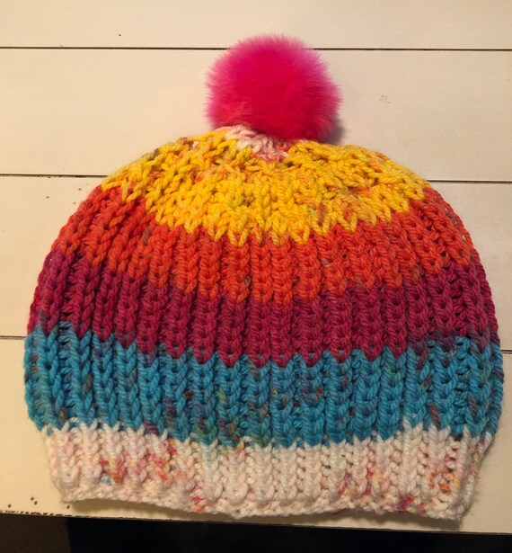 retro ski beanie