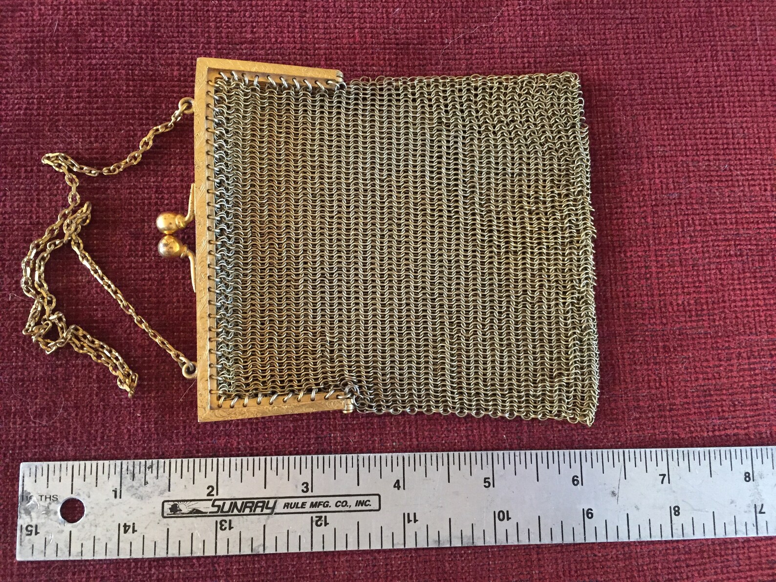 vintage chain link purse