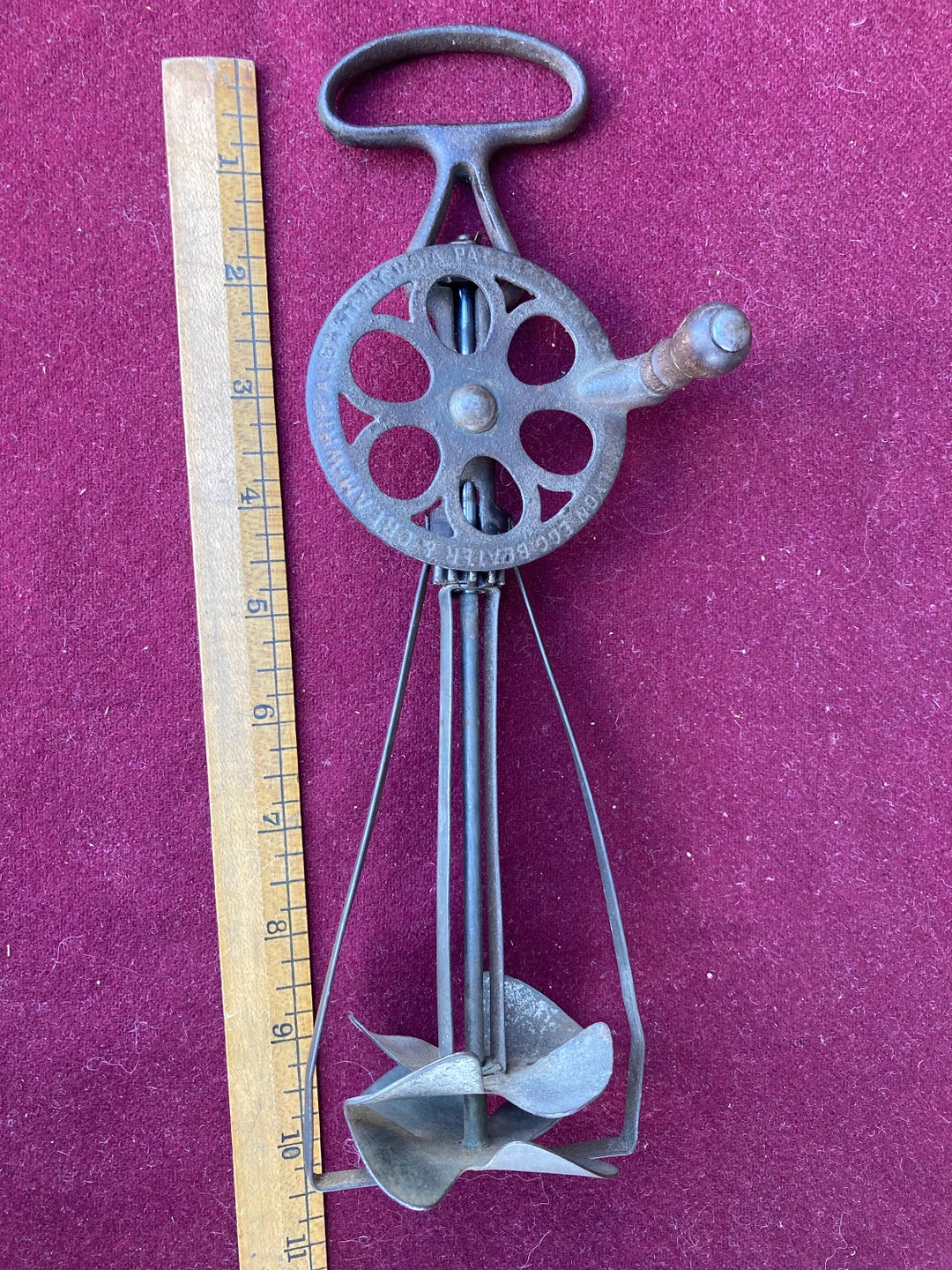 Antique Lyon Egg Beater & Cream Whip Etsy