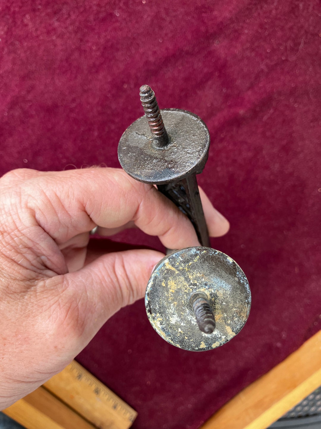 Antique Cast Iron Wall Hanger - Etsy