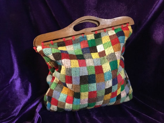 Crochet Bag vintage handmade. Vintage handmade cro