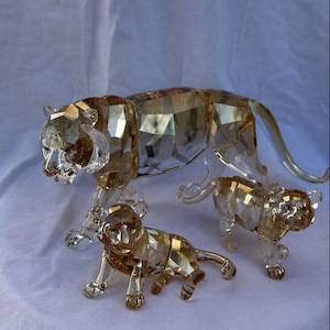 Swarovski Tiger Mother and Cubs - Endangered Wildlife Trilogy