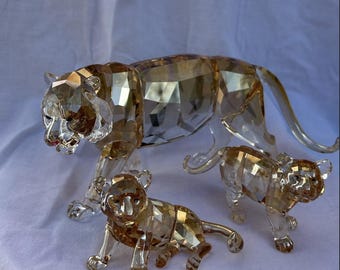 Swarovski Crystal Tiger Figurine - Endangered Species Collection