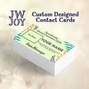 2025 Pure Worship Custom Designed Contact and Business Cards - 2025 Special Convention