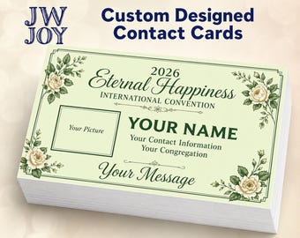 2026 Eternal Happiness Custom Designed Contact and Business Cards - 2026 International Convention