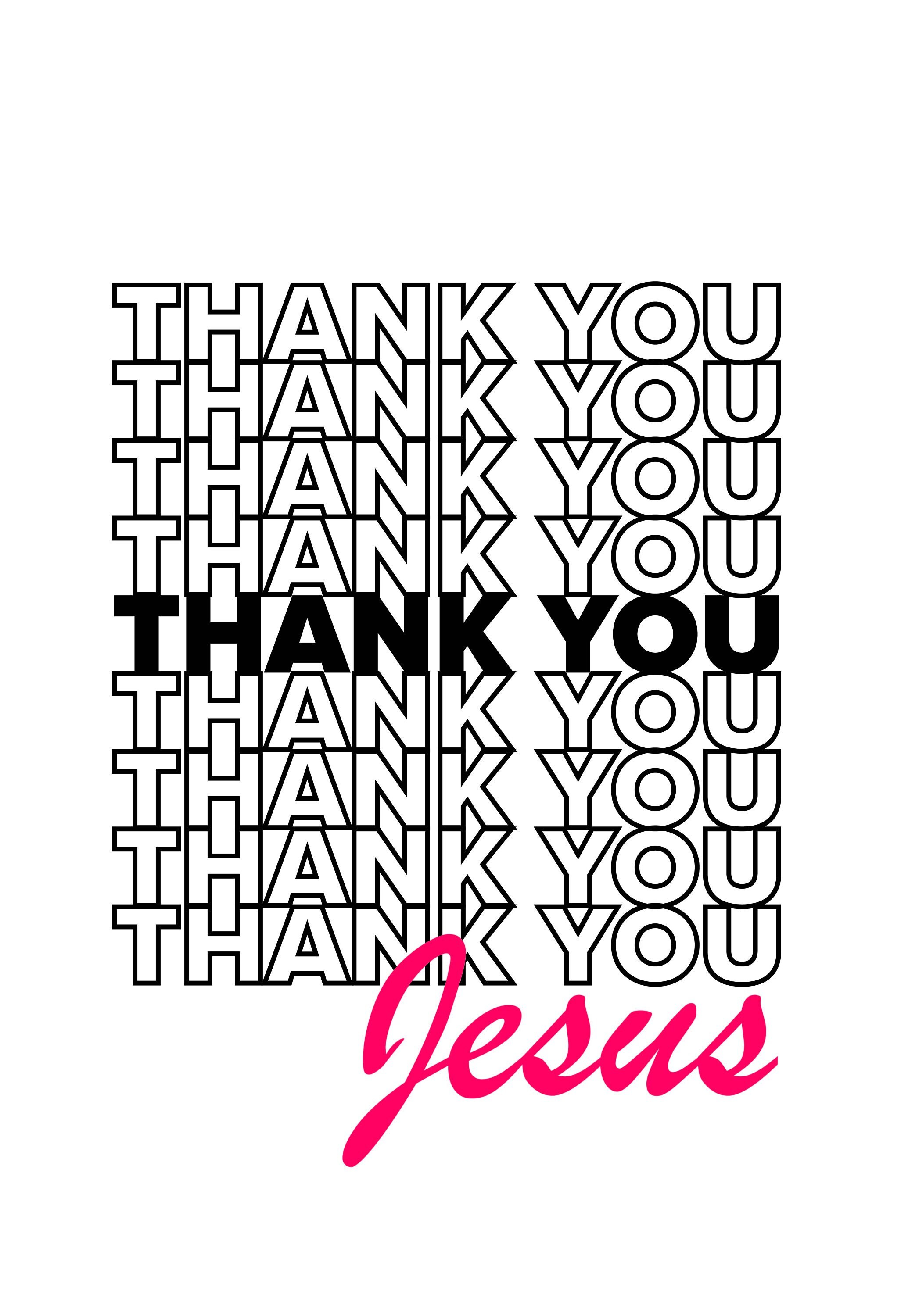 Thank You Jesus - Etsy