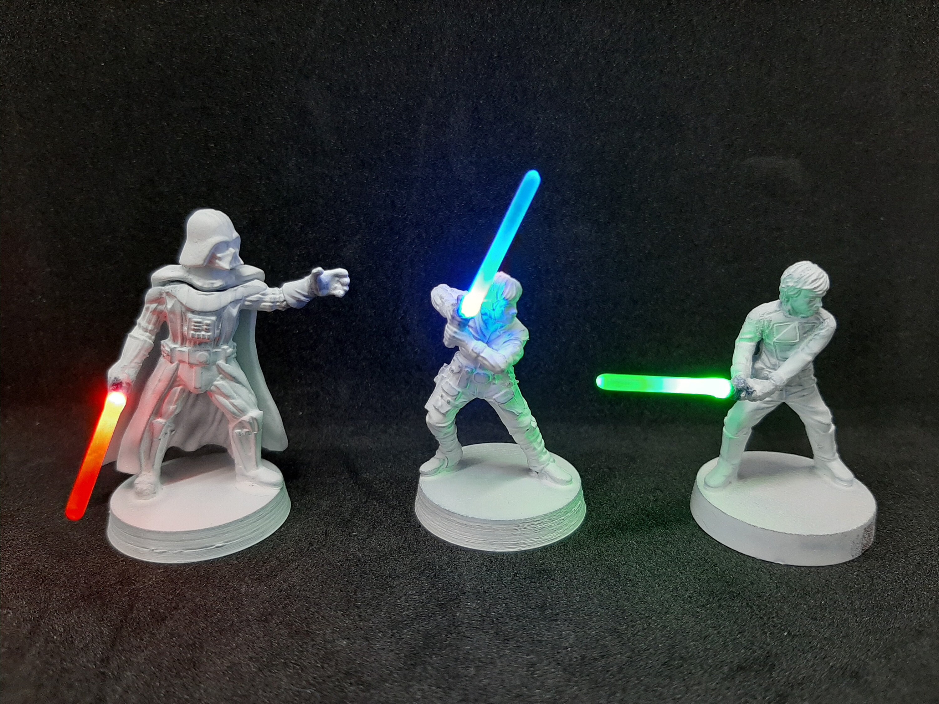 LED Star Wars Tabletop Lightsaber Figures Etsy Australia