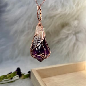 Amethyst Necklace/Statement necklace/protection necklace
