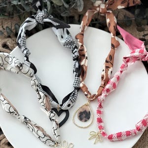 NEW scarves charm necklace, multiple color