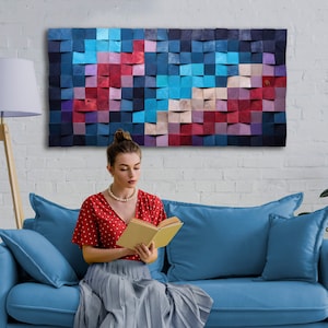 Organic 3D wooden wall art