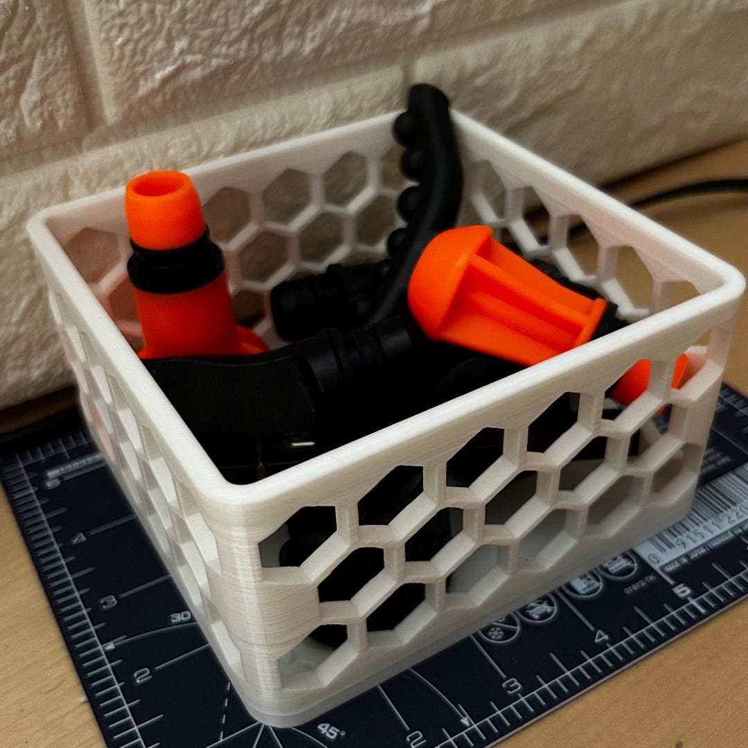 3D Print Commercial License Included / Hex Storage Cube - Easy Print No ...