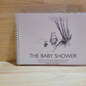 The Baby Shower, Guest Prediction book, Winnie the Pooh, Print Your Own Book.