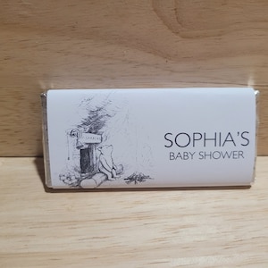 Winnie The Pooh Chocolate bar wrapper, Candy Bar Wrapper, Baby Shower  Edit and Print your own wrapper