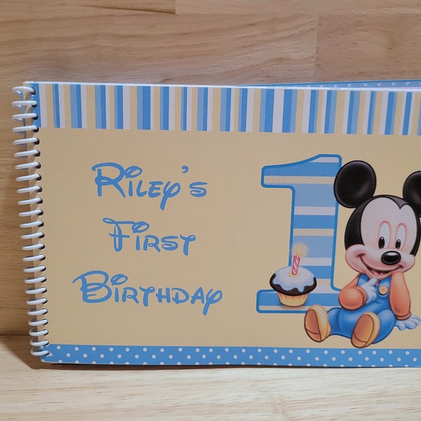 Mickey Guest Book - Etsy