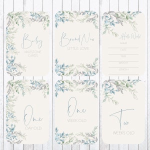 Cartes d’étape pour bébés, cartes 4x6.  Téléchargement instantané.