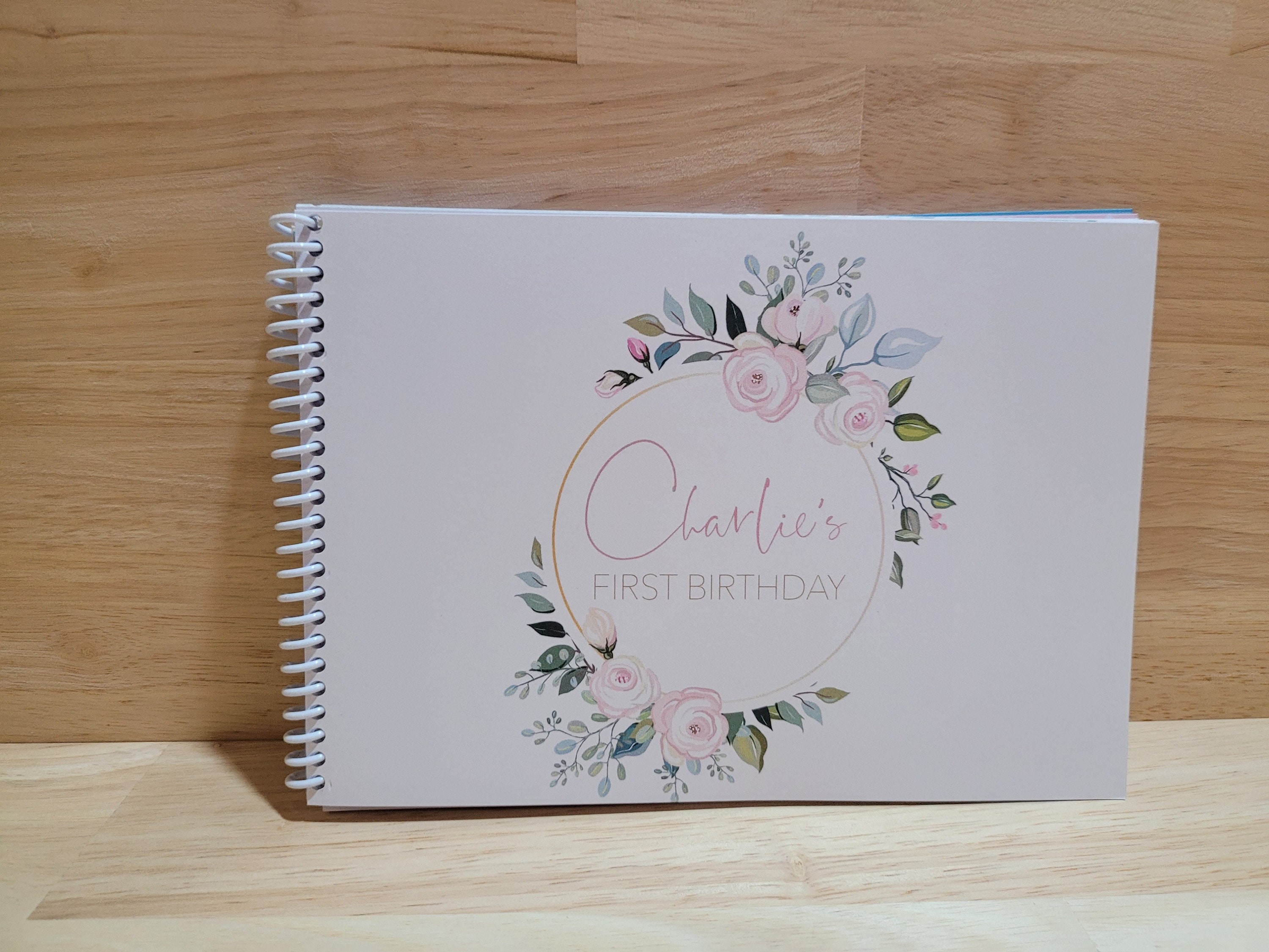 Personalised Birthday Guest Book 1st Birthday Keepsake Book Etsy