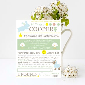 Letter From Easter Bunny, Edit and Print your own Letter.
