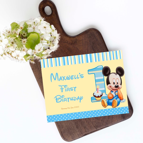 Mickey Guest Book - Etsy