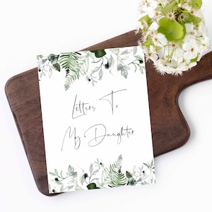 Cartas a mi hija, cartas a mi hijo, escritura de cartas, crear su propio libro, regalo perfecto para la ducha del bebé. DESCARGA INSTANTE. ¡¡¡Venta!!!