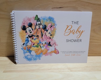 The Baby Shower, Guest Prediction book, Mickey Mouse