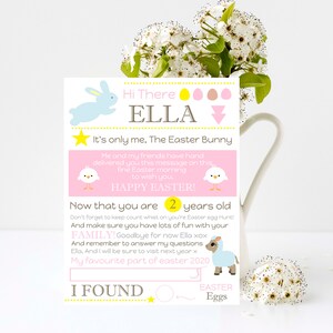 Letter From Easter Bunny, Edit and Print your own Letter.