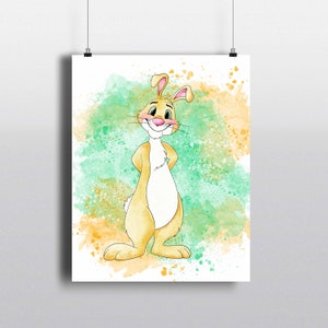Rabbit Nursery Print, Winnie the Pooh,  Print your own Prints. Frames Not Included. INSTANT DOWNLOAD. SALE