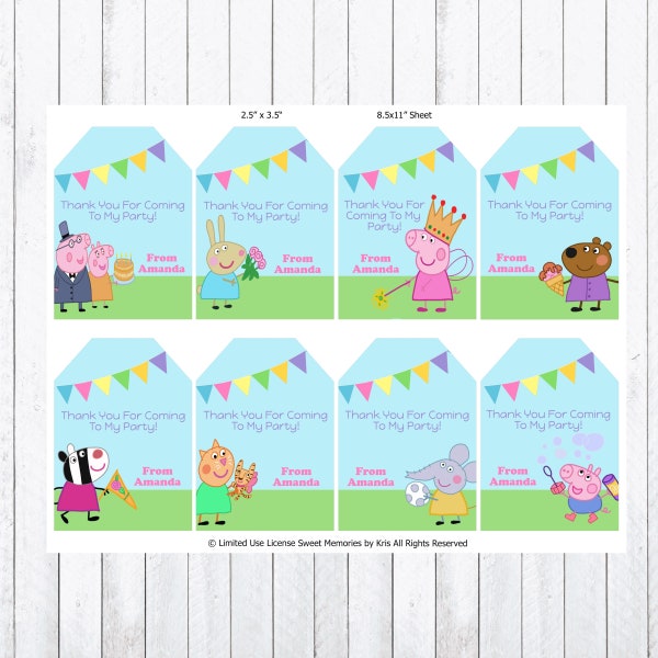 Peppa Pig Birthday - Etsy