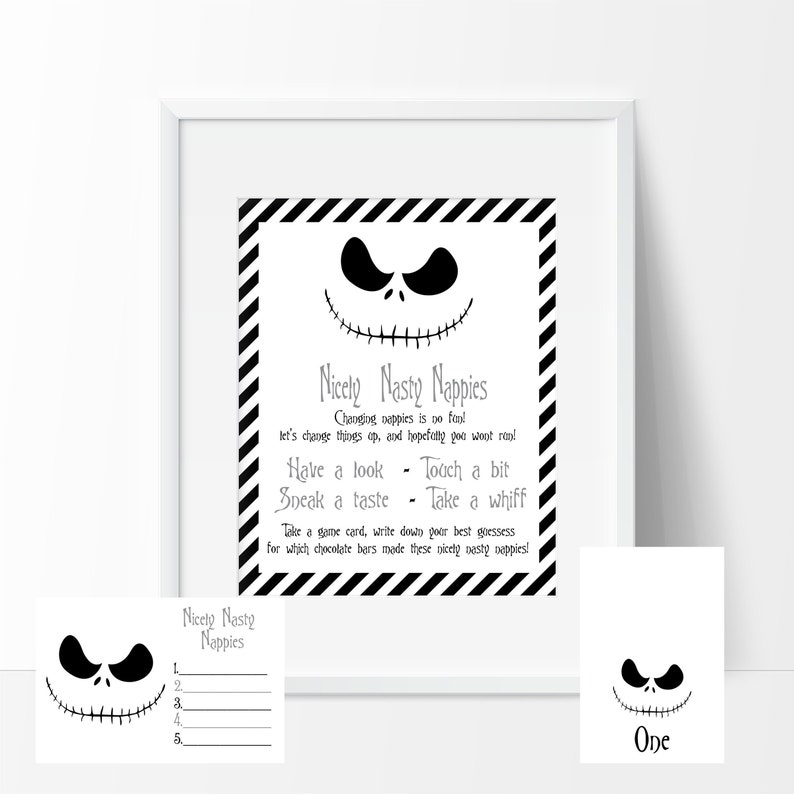 Nightmare Before Christmas Baby Shower Games. Instant Download Etsy