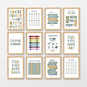Kinder Wandbild, Spruch, Personalisierter Namensdruck, Belohnungskarte, 59 Drucke in einem Pack