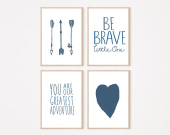 Tribal Nursery Print, Kids Room Prints,  Frames Not Included. Print Your Own, Instant Download